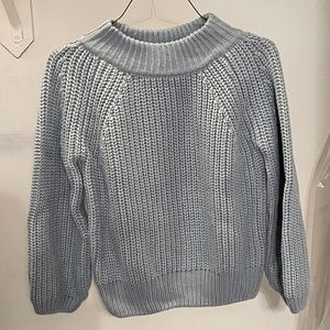 Light Blue philosophy Chunk Knit Sweater Sz S EUC